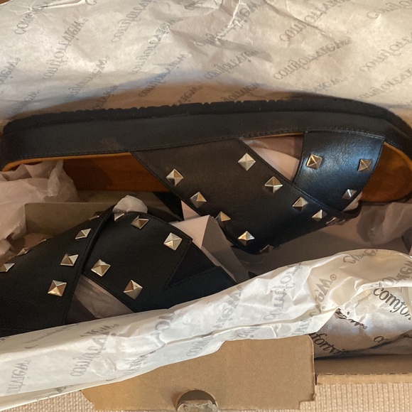 COMFORTVIEW - Gia Studded Sandal Black 11W NIB - Picture 8 of 9